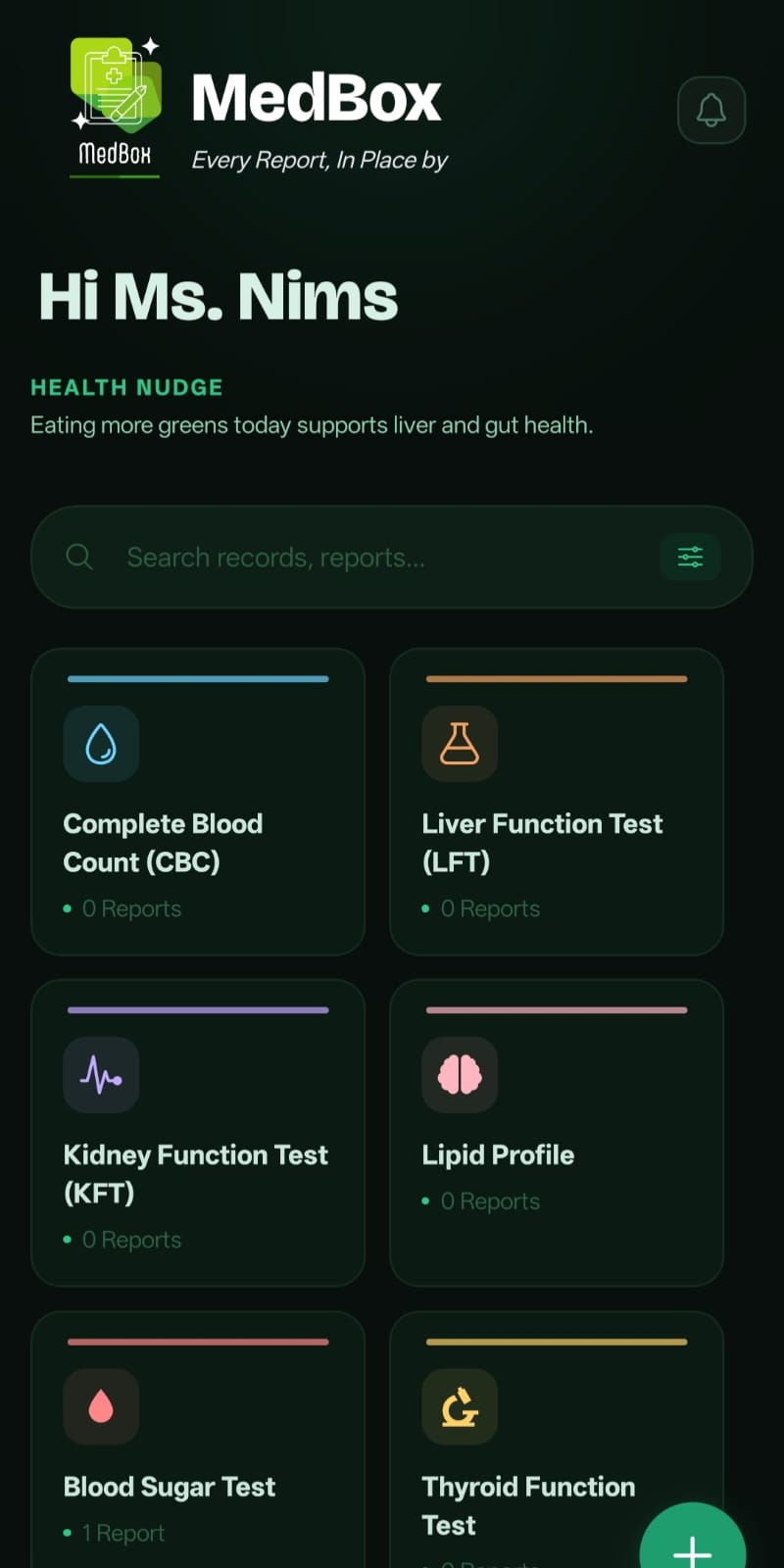 MedBox Screen